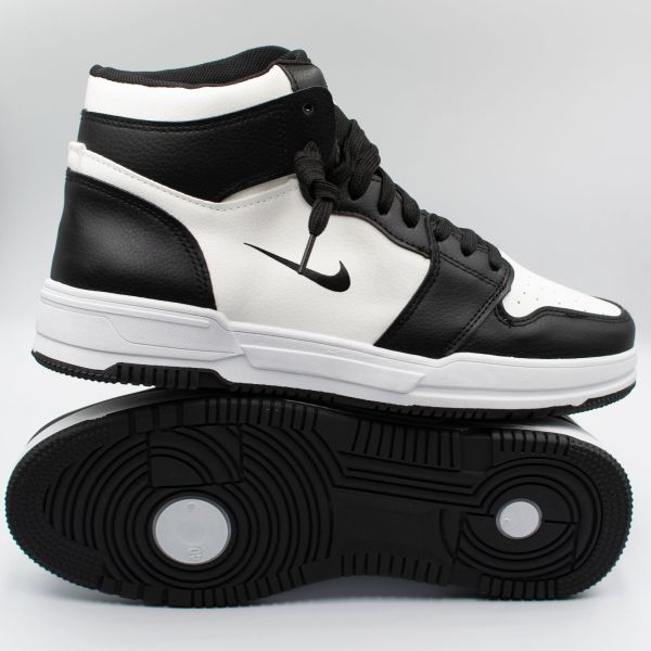 Pantofi sport Cod B42 Alb/Negru