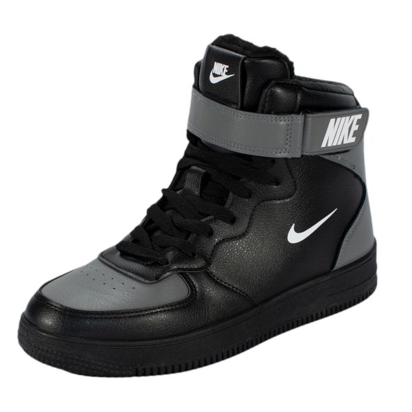 Pantofi sport stil ghete Cod X21 Imblaniti gri/negru 