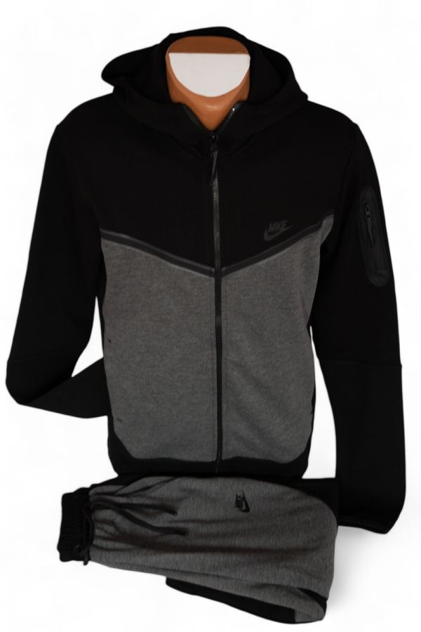 Trening  NIKE Tech Negru+Gri ( Bluza + pantaloni)