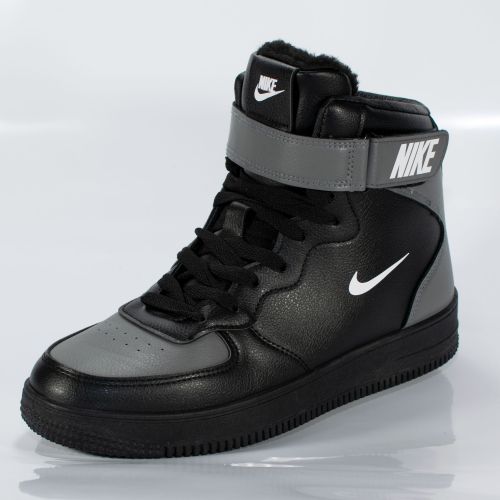 Pantofi sport stil ghete Cod X21 Imblaniti gri/negru 